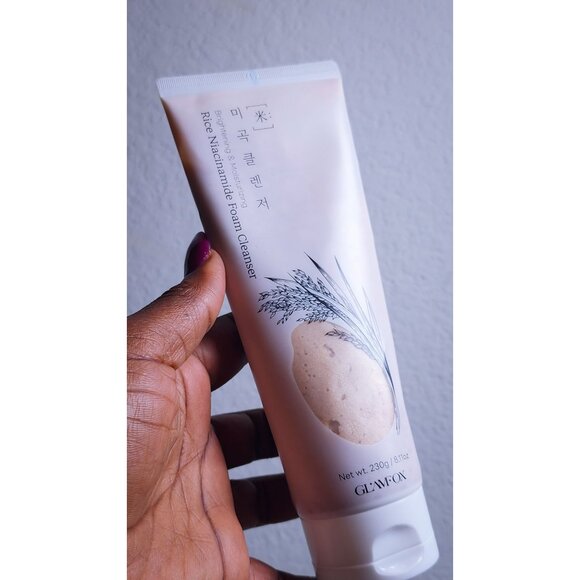 Glamfox Rice Niacinamide Skincare Set - Toner 500ml Foam Cleanser 230g & Cleansi - Picture 3 of 6